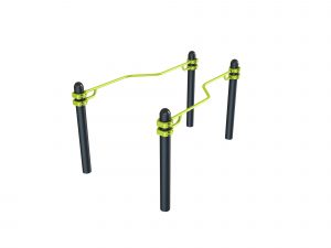 équipement de sport extérieur pour une aire de street workout : Open Dips PMR