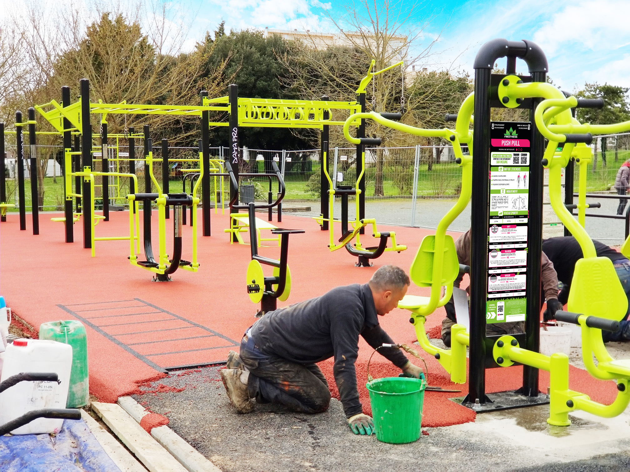 pose sol souple sur la rochelle fitness plein air